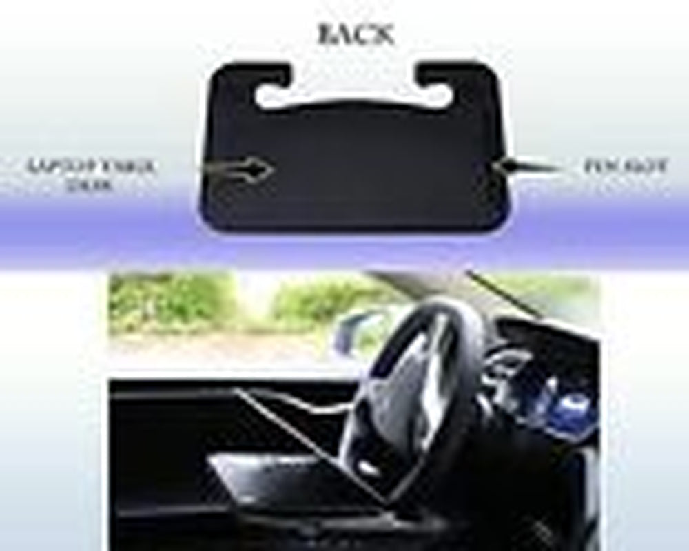 Steering Wheel Tray, Car Table Tray, Steering Wheel Desk for Laptop and Vehic...