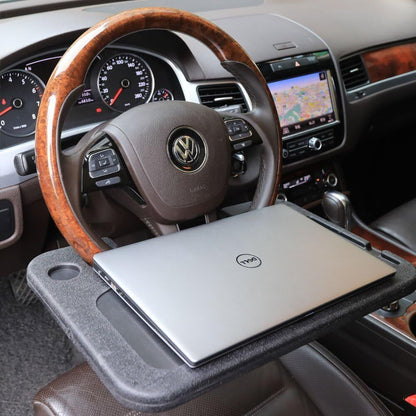 Steering Wheel Tray, Car Table Tray, Steering Wheel Desk for Laptop and Vehic...